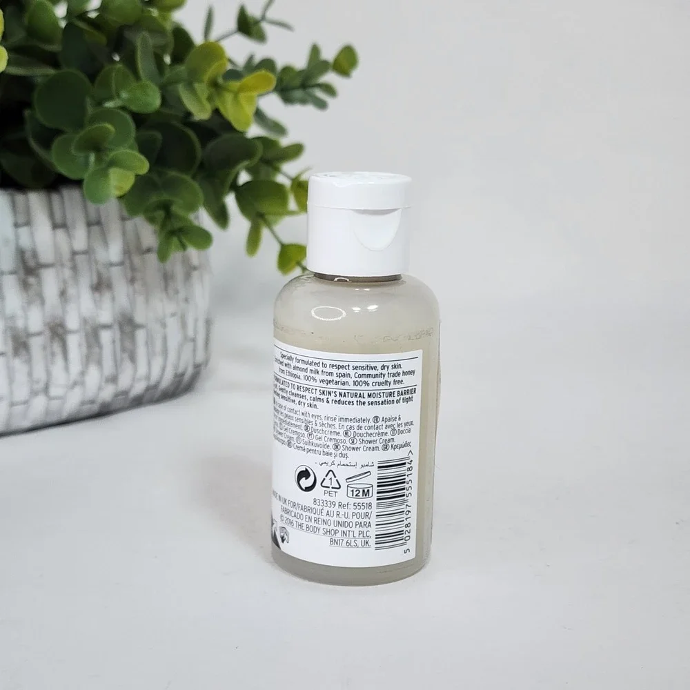 The Body Shop Almond Milk & Honey Shower Cream 2 fl oz / 60mL Sensitive Dry Skin